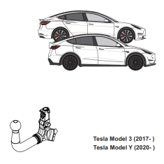 Tesla Model Y Detachable Towbar Aragon - EuroFit Towbars & Electrics - eurofittowbars.com.au