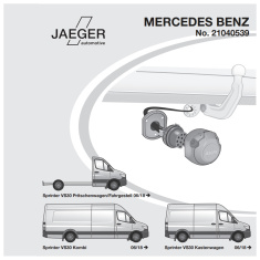 Mercedes Sprinter tow bar LED 13-pin wiring kit 21040539 - EuroFit Towbars & Electrics - eurofittowbars.com.au