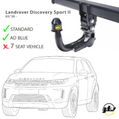 Land Rover Discovery Sport L550 Detachable Towbar 2474T60 GDW - EuroFit Towbars & Electrics - eurofittowbars.com.au