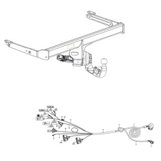Audi Q5 SQ5 Invisible Retractable Tow Bar Wiring kit 305578900113 Westfalia - EuroFit Towbars & Electrics - eurofittowbars.com.au