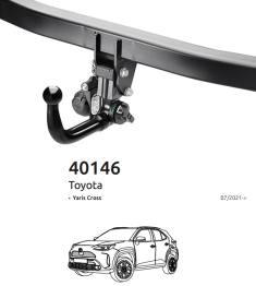 Toyota Yaris Cross Detachable Tow Bar BRINK - EuroFit Towbars & Electrics - eurofittowbars.com.au