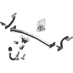 Peugeot 5008 Citroen C4 Picasso Grand Picasso Detachable Towbar Brink BR-525500 - EuroFit Towbars & Electrics - eurofittowbars.com.au