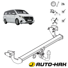 Mercedes V-Class EQV W447 Detachable Towbar - EuroFit Towbars & Electrics - eurofittowbars.com.au