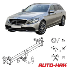 Mercedes C-Class S205 Detachable Invisible Towbar D59V Auto-Hak - EuroFit Towbars & Electrics - eurofittowbars.com.au