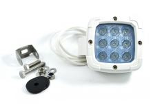 9 LED OSRAM White LED Light 6000K 1300LM 15W White Boat Work Light Stainless Steel Waterproof IP68 IK shockproof dustproof water resistant off road work lamp spot light - Australia Tow Bars - Off Road accessories - EuroFit Towbars & Electrics - austra