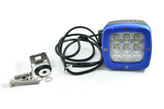 Blue LED Work Light 9 CREE LED Alu 6000K 2800LM 34W Blue waterproof IP68 IK shockproof dustproof water resistant off road work lamp spot light - Australia Tow Bars - Off Road accessories - EuroFit Towbars & Electrics - eurofittowbars.com.au