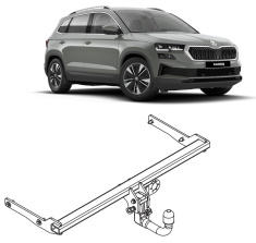 Skoda Karoq Detachable Invisible Towbar H29V - EuroFit Towbars & Electrics - eurofittowbars.com.au