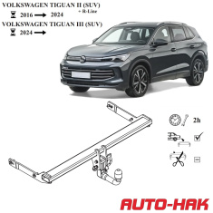 VW Tiguan Detachable Towbar - EuroFit Towbars & Electrics - eurofittowbars.com.au