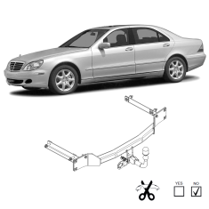 Mercedes-Benz S-Class Detachable Tow Bar STEINHOF - EuroFit Towbars & Electrics - eurofittowbars.com.au
