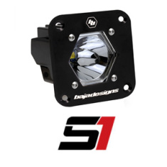 LED Auxiliary Light S1 Flush Mount Baja Designs - EuroFit Towbars & Electrics - eurofittowbars.com.au