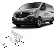  Renault Trafic X82 Detachable Tow Bar - EuroFit Towbars & Electrics - eurofittowbars.com.au