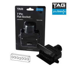 7 Pin Flat Socket TAG - EuroFit Towbars & Electrics - eurofittowbars.com.au