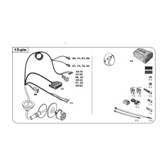 Audi A1 A3 A4 Q3 Tow Bar LED wiring Kit WYR032313R-T trail-tec - EuroFit Towbars & Electrics - eurofittowbars.com.au