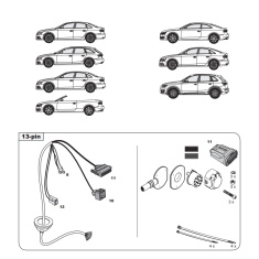 Audi A4 A5 Q5 Tow Bar LED wiring Kit WYR033113R-T trail-tec - EuroFit Towbars & Electrics - eurofittowbars.com.au