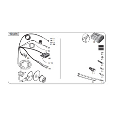 BMW 1 2 3 4 5 7 X3 X4 X5 X6 Tow Bar LED wiring Kit WYR043013R-T trail-tec- EuroFit Towbars & Electrics - eurofittowbars.com.au
