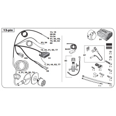 BMW 1 2 3 4 X1 X2 MINI F54 F55 F56 F60 Tow Bar LED wiring Kit WYR043313R-T trail-tec - EuroFit Towbars & Electrics - eurofittowbars.com.au