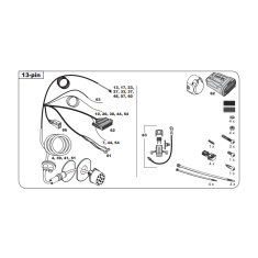 BMW 5 X3 X4 X5 X6 Tow Bar LED wiring Kit WYR043413R-T trail-tec - EuroFit Towbars & Electrics - eurofittowbars.com.au