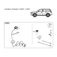 Land Rover  Freelander 2 tow bar LED wiring kit WYR330513R trail-tec - EuroFit Towbars & Electrics - eurofittowbars.com.au