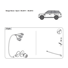 Range Rover Sport tow bar wiring kit WYR330613R trail-tec - EuroFit Towbars & Electrics - eurofittowbars.com.au