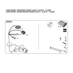 Land Rover Discovery Sport L550 Range Rover Evoque L551 tow bar LED wiring kit WYR331113R-T trail-tec - EuroFit Towbars & Electrics - eurofittowbars.com.au