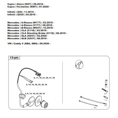 VW Caddy V tow bar LED wiring kit WYR351713R trail-tec - EuroFit Towbars & Electrics - eurofittowbars.com.au