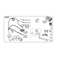 Audi VW Skoda Tow Bar LED wiring Kit WYR423213R-T trail-tec - EuroFit Towbars & Electrics - eurofittowbars.com.au