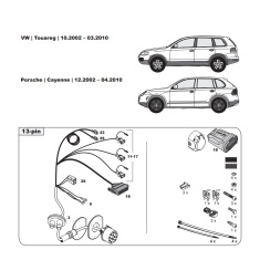 Porsche Cayenne VW Touareg tow bar LED wiring kit WYR424313R-T trail-tec - EuroFit Towbars & Electrics - eurofittowbars.com.au