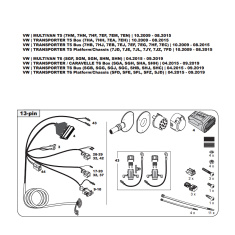 VW T5 tow bar LED wiring kit WYR426413R-T trail-tec - EuroFit Towbars & Electrics - eurofittowbars.com.au
