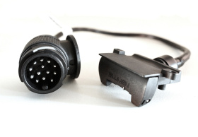 Best 13 pin Trailer Plug Australia has to offer - VW 13 Pin Trailer Plug to 7 Pin Flat - Universal 13 pin to 7 pin trailer plug adapter - EuroFit Towbars & Electrics - eurofittowbars.com.au