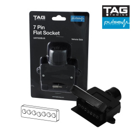 7 Pin Flat Socket TAG - EuroFit Towbars & Electrics - eurofittowbars.com.au